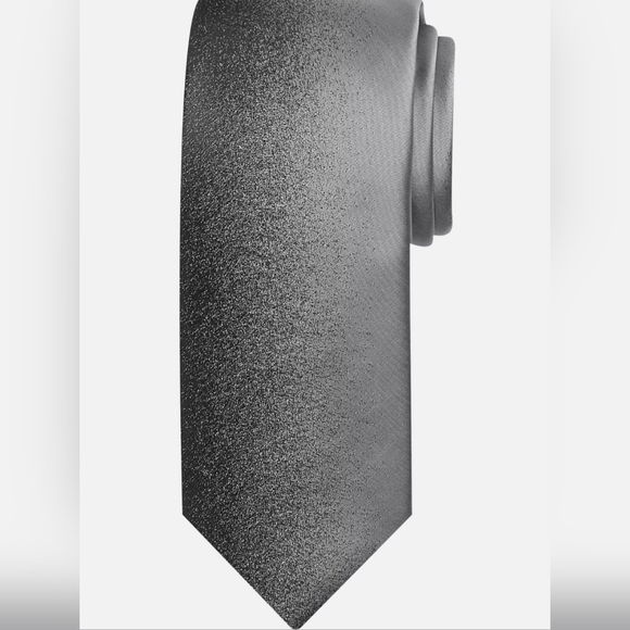 EGARA MEN'S PLATINUM VERTICAL SHADED PANEL TIE NWOT - Picture 1 of 5